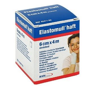 bsn medical benda elastica autoadesiva elastomull haft compressione forte 6x400 cm elastomull ean 4042809705027