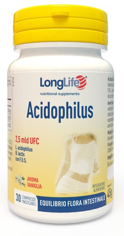 longlife longlife acidophilus 30 compresse masticabili long life ean 8054521000102