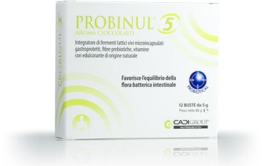 cadi group probinul 5 12 bustine 5 g aroma cioccolato probinul