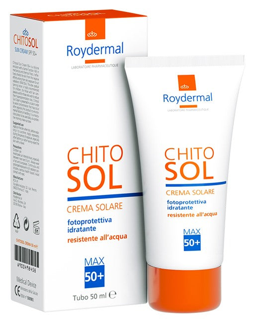 roydermal chitosol crema solare fp 50 tubo 50 ml roydermal