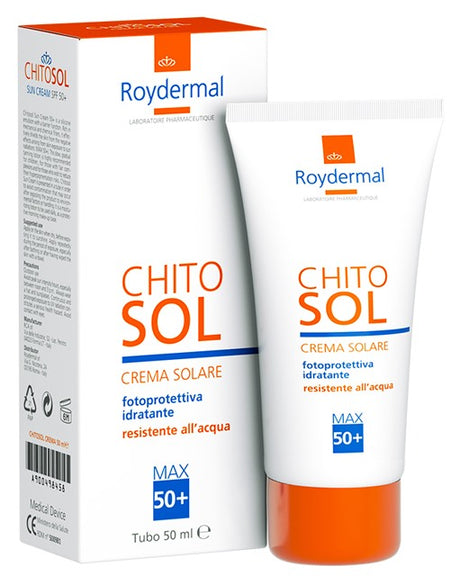 roydermal chitosol crema solare fp 50 tubo 50 ml roydermal