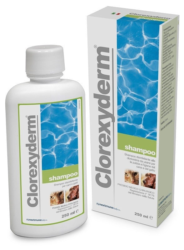 icf clorexyderm shampoo 250 ml clorexyderm ean 8009722000109