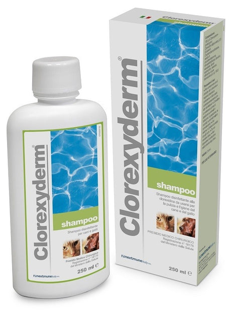 icf clorexyderm shampoo 250 ml clorexyderm ean 8009722000109