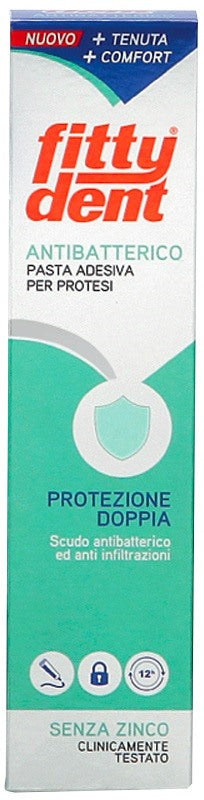 ideco fittydent antibatterico pasta adesiva dentiera nuova formula40 g fittydent ean 9002240001022