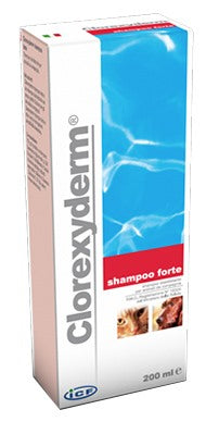 icf clorexyderm shampoo forte 200 ml clorexyderm ean 8009722000161