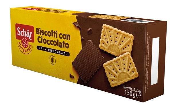 schar due schar biscotto con cioccolato dark chocolate 150 g schar ean 8008698005347