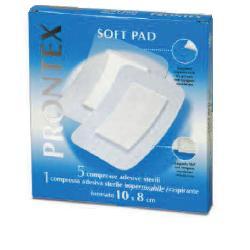 safety garza compressa prontex soft pad 10x8 cm 6 pezzi 5 tnt 1 impermeabile aqua pad prontex