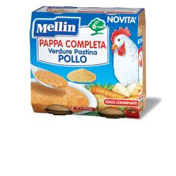 mellin mellin pappa completa pollo 250 g 2 pezzi mellin ean 8000050532508