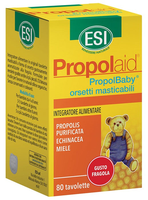 esi esi propolaid propolbaby orsetti 80 compresse masticabili propolaid ean 8008843004027