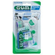 sunstar gum travel kit viaggio 1 spazzolino pieghevole gum travel 1 dentifricio viaggio 12 ml 1 rocchetto filo interdentale 10mt 2 scovolini gomma gum soft picks gum ean 0070942901536