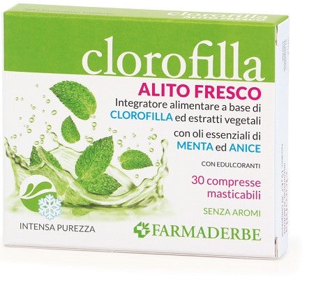 farmaderbe clorofilla breath purifing 30 compresse masticabili farmaderbe ean 8058456785523