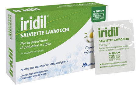 montefarmaco iridil lavaocchi 14 salviette monouso iridina ean 8058363613711