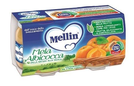 mellin mellin omogeneizzato melaalbicocca 100 g 2 pezzi mellin ean 8000050533802