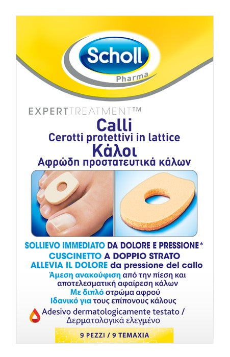 cooper consumer health it cerotto protettivo per calli scholl in lattice 9 pezzi scholls ean 5038483193709