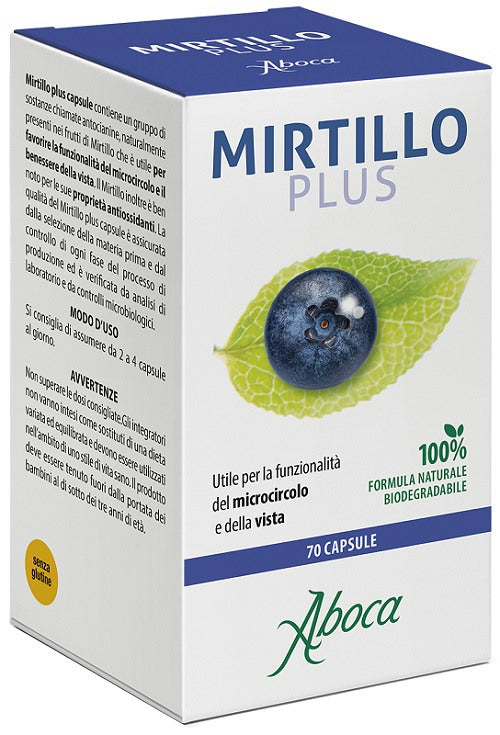 aboca mirtillo plus 70 capsule aboca ean 8032472022565