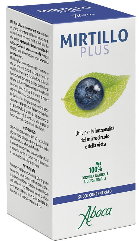 aboca mirtillo plus succo concentrato 100 ml aboca ean 8032472022572