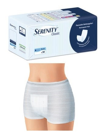 serenity pannolone per incontinenza formato rettangolare con barriera serenity 30 pezzi serenity ean 8003670233312