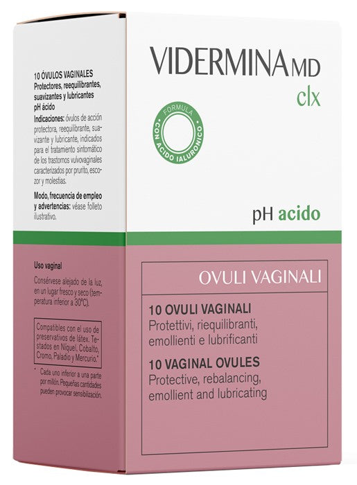 ganassini health care vidermina clx ovuli 10 pezzi md vidermina ean 8033224815282