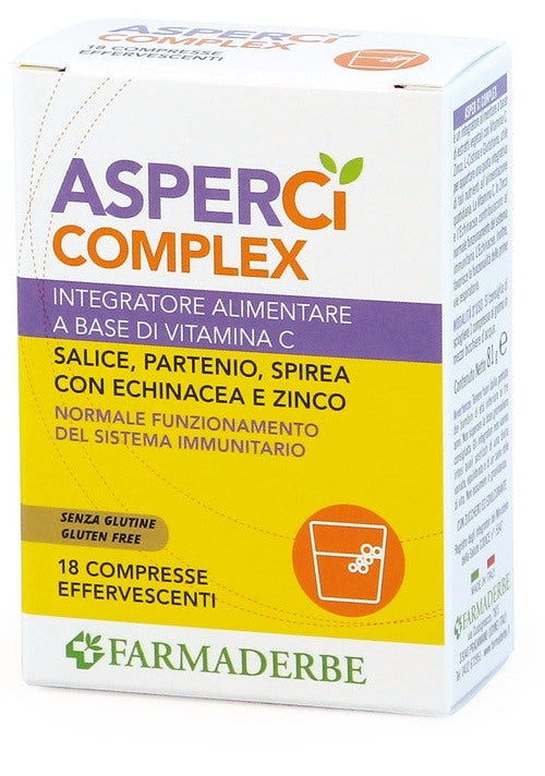 farmaderbe asper ci complex 18 compresse effervescenti farmaderbe ean 8058456780269