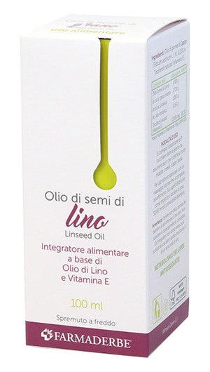 farmaderbe olio alimentare lino semi 100 ml farmaderbe ean 8058456784199