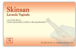 abbate av pharma skinsan lavanda vaginale 4 flaconi 140 ml 4 cannule vaginali monouso in blister skinsan