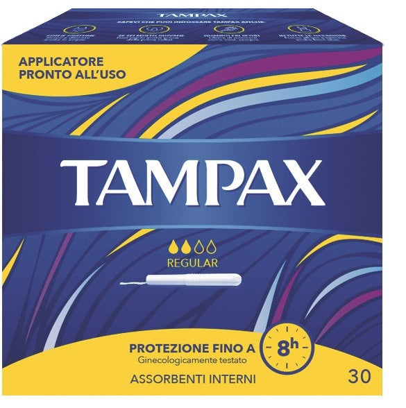 fater femcare tampax blue box regular 30 pezzi tampax ean 4015400824701