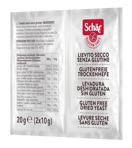 schar due schar lievito secco 2 bustine da 10 g schar ean 8008698005828