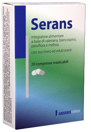 anseris farma serans distensivo 20 compresse anseris farma ean 8050030160122