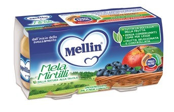 mellin mellin omogeneizzato mela mirtillo 100 g 2 pezzi mellin ean 8000050537503