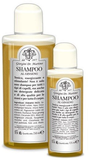 dr giorgini ser vis srl shampoo al ginseng 250 ml giorgini ean 8056734062533