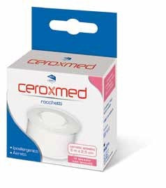nova argentia cerotto adesivo in rocchetto ceroxmed in tessuto non tessuto aerato ipoallergenico bianco 500x25 cm 1 pezzo ceroxmed