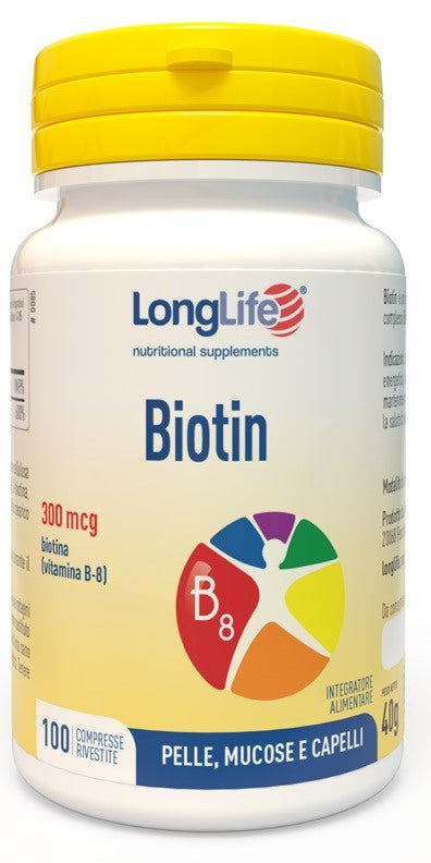 longlife longlife biotin 100 compresse long life ean 8054521000409