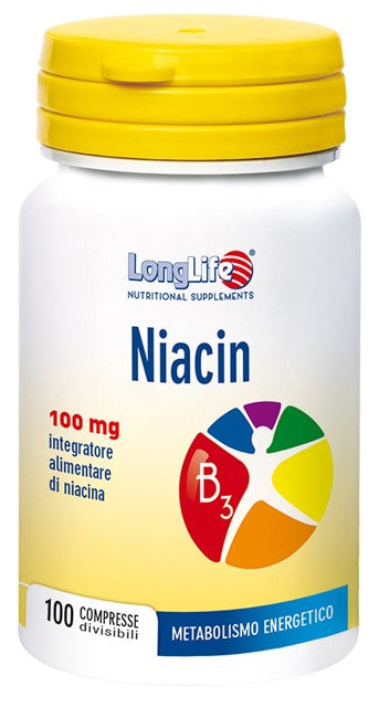 longlife longlife niacin 100 mg 100 compresse long life ean 8054521001703