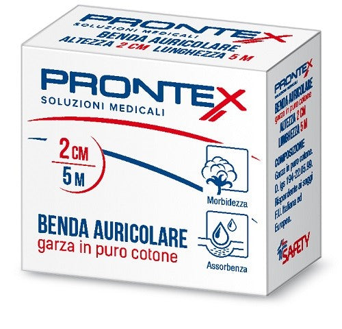 safety prontex benda auricolare 2 cm prontex ean 8033140283592