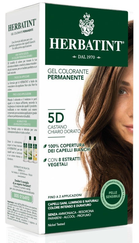 antica erboristeria herbatint 5d castano chiaro dorato 150 ml herbatint ean 8016744500128