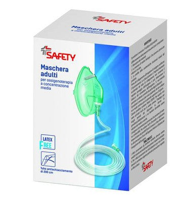 safety maschera per ossigenoterapia con tubo 200cm safety