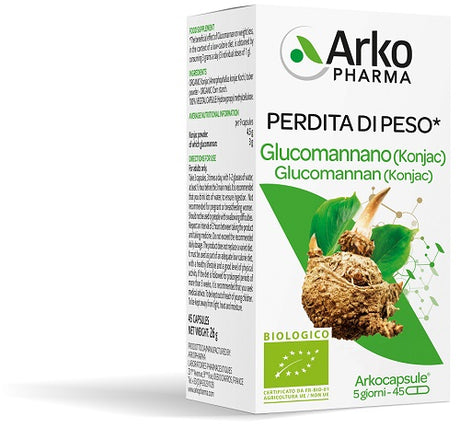 arkofarm arko capsule glucomannano bio 45 capsule arkofarm ean 3578831410390