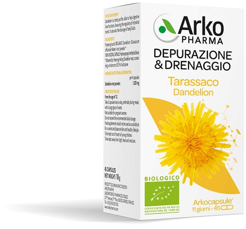 arkofarm arko capsule tarassaco bio 45 capsule arkofarm ean 3578831410727