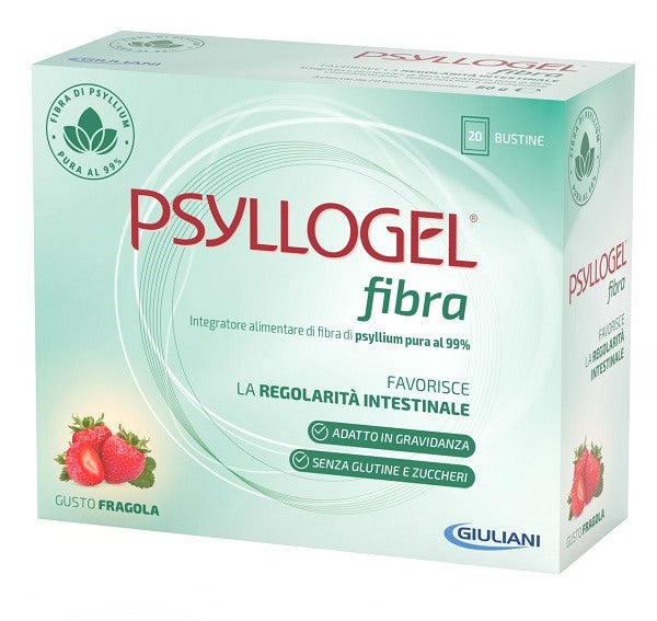 nathura psyllogel fibra fragola 20 bustine psyllogel