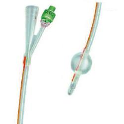 safety catetere foley in silicone trasparente a 2 vie con palloncino 5 10ml diametro ch22 733mm lunghezza 40cm safety