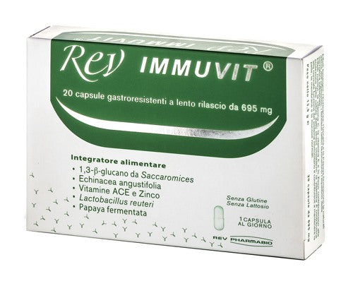 pharmabio rev immuvit 20 capsule rev ean 8016527000180