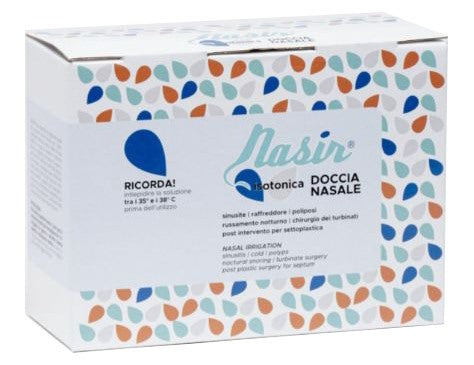 e p medica nasir lavaggio nasale soluzione fisiologica isotonica sterile scatola con 4 sacche 500ml 4 blister 1 ventosa nasir