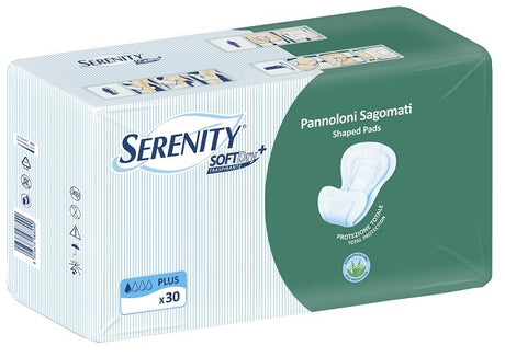 serenity pannolone per incontinenza sagomato serenity softdry aloe plus 30 pezzi ean 8003670988090
