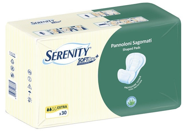 serenity pannolone per incontinenza sagomato serenity softdry aloe extra 30 pezzi serenity ean 8003670988335