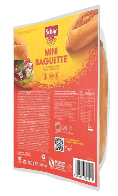 schar uno schar mini baguette senza lattosio 2 x 75 g schar ean 8008698003213