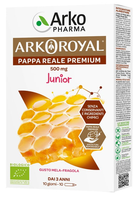 arkofarm arkoroyal pappa reale biologica 500 mg 10 unica dose arkofarm ean 3578831419379