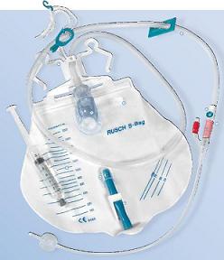 teleflex medical srl catetere in silicone scanalato profilcath preconnesso ch20 lunghezza 40cm sacca di drenaggio da 2000ml graduata con tubo di scarico elastico e chiusura a morsetto teleflex medical ean 4026704325948