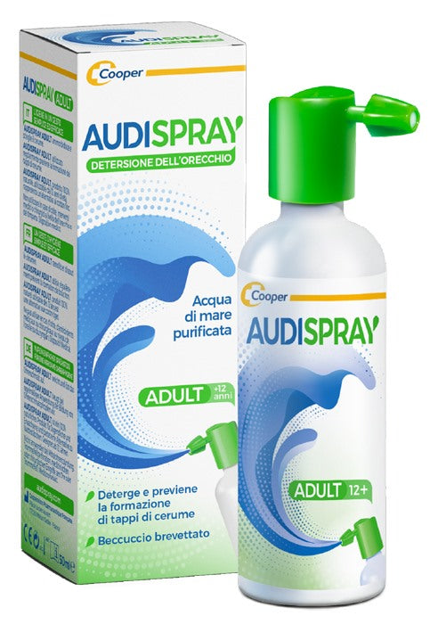 pasquali diepharmex audispray adult soluzione di acqua di mare ipertonica spray senza gas detersione orecchio 50 ml audispray ean 7640107850141