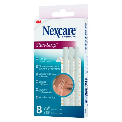 3m italia polifarma cerotto per sutura nexcare steristrip 6x75 mm 3x75 mm steristrip ean 8711428077155