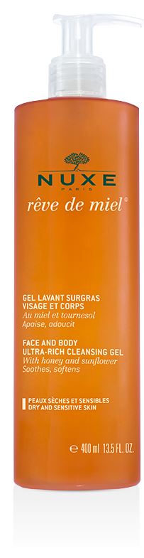 nuxe nuxe reve de miel gel detergente viso e corpo 400 ml nuxe ean 3264680004063